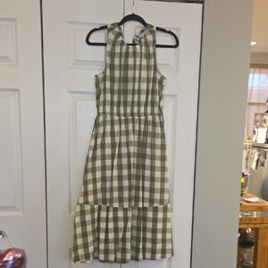 Checkered Midi Dress